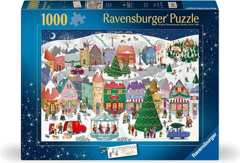 Ravensburger Puzzle Vánoční město / 1000 dílků / od 14 let