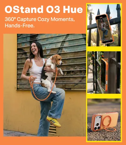 Torras Ostand O3 Hue Golden Citrus / Ochranný kryt / iPhone 17 Pro Max / MagSafe / stojánek 360°
