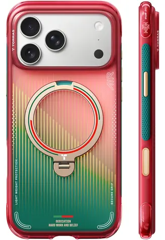 Torras Ostand Q3 Air World Cup Limited červená & zelená / Ochranný kryt / Apple iPhone 17 Pro Max / MagSafe