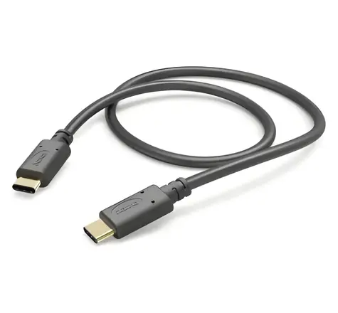 Hama USB-C - USB-C černá / Nabíjecí kabel / 1 m / 480 Mbit/s