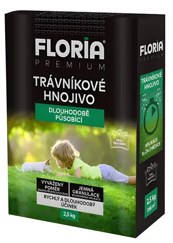 Agro Floria dlouhodobě působící / Trávníkové hnojivo / 2,5 kg