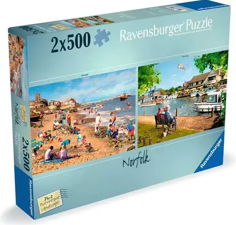 RAVENSBURGER Puzzle Picturesque Landscapes č.2: Norfolk / 2x500 dílků