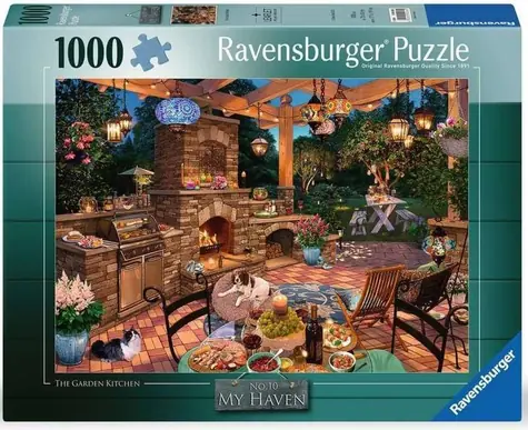 Ravensburger Puzzle My Haven č.10: Zahradní kuchyně / 1000 dílků