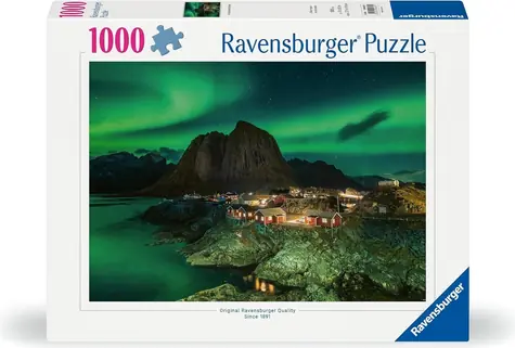 Ravensburger Puzzle Polární záře nad Hamnoy / 1000 dílků / od 14 let