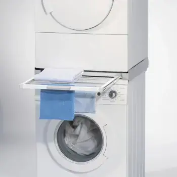 Xavax spojovací sada pro pračku a sušičku / s výsuvným stojanem na prádlo 10 kg / 60×60 cm / univerzální