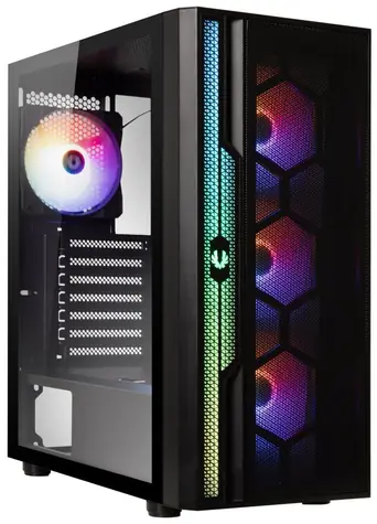 BitFenix Apollo černá / Skříň / ATX / 3x USB 3.0 + USB 2.0 / 4x 120mm FRGB fan / tvrzené sklo / bez zdroje