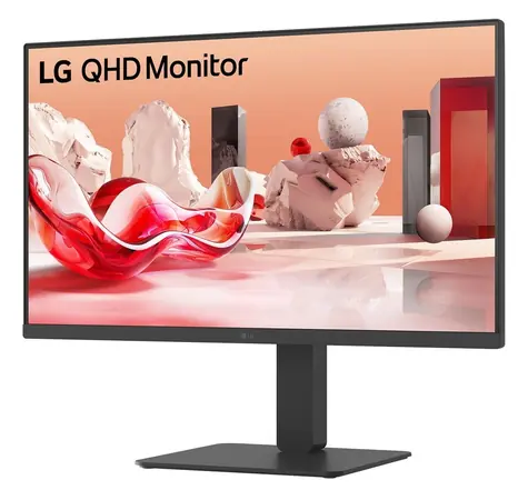 27" LG 27BA54QB-B černá / Monitor / IPS / 2560x1440 / 75 Hz / 350 cd/m2 / 2x HDMI + DP / repro