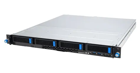ASUS RS300-E12-PS4 / Rack server 1U / Intel Xeon E-2400 / LGA 1700 / 4x DDR5 / 4x 3.5" / 350 W 80+ Gold