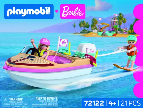 Playmobil 72122 Barbie Adventure Boat / Stavebnice / 21 dílků / od 4 let