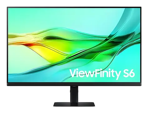 32" Samsung ViewFinity S6 S32D604UAU černá / Monitor / IPS / QHD / 100Hz / USB-C 90W / Daisy Chain / KVM