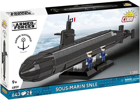 COBI 4859 Francouzská strategická ponorka SNLE / Stavebnice / 1:300 / 643 dílků / od 9 let
