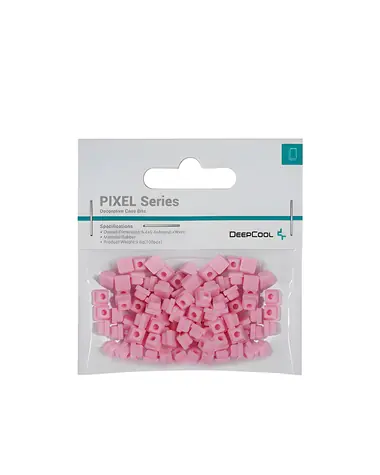 Deepcool Pixel Series růžová / Dekorativní pixel bity / pro skříně Deepcool / pryž / 100 ks