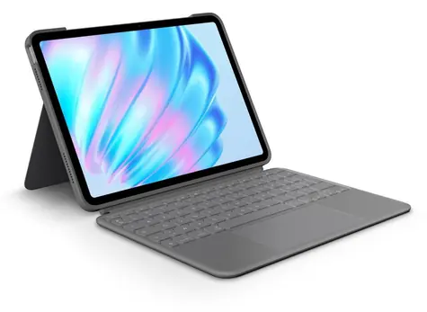 Logitech Combo Touch šedá / Ochranný kryt s klávesnicí / FR / pro Apple iPad Air 11" (M2)
