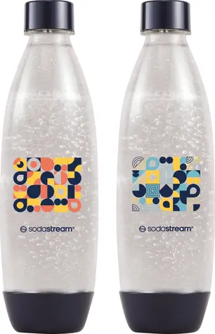 SodaStream Fuse Bubble Mosaic modrá 2x 1 l / Láhev pro SodaStream