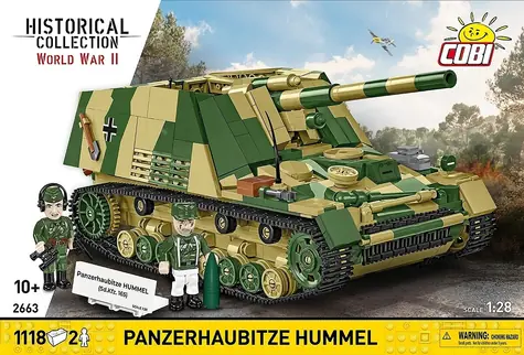 COBI 2663 Hummel Sd.Kfz.165 / Stavebnice / 1118 kostek / 2 figurky / od 10 let
