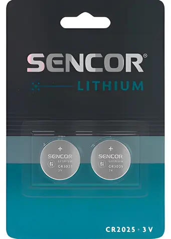 Sencor CR2025 / Lithiová knoflíková baterie / 3V / 2 ks