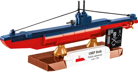 COBI 4864 Ponorka ORP Dzik (II WW) / 148 kostek / 1:300 / od 7 let