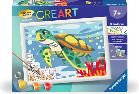 Ravensburger CreArt Mořská želva / Malování na plátno / od 9 let