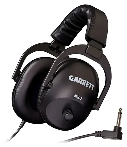 Garrett MS-2 / Sluchátka pro detektory kovů / kabel 3 m / 6,35 mm jack / 30-18000 Hz