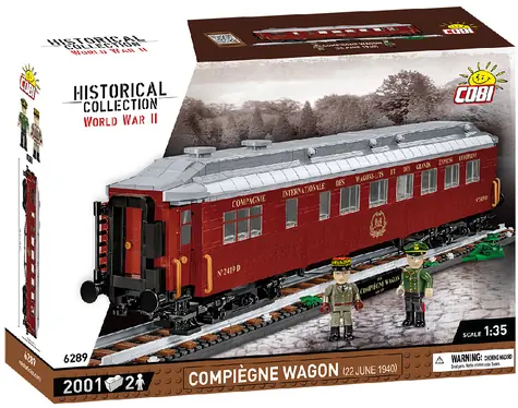 COBI 6289 Compiegne Waggon 22. 6. 1940 / Stavebnice / 1:35 / 2 001 dílků / od 10 let