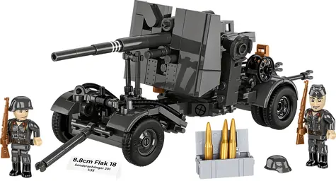 COBI 3140 Protiletadlové dělo 8,8 cm Flak 18 / Stavebnice / 1:35 / 360 dílků / 2 figurky / od 9 let