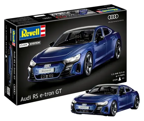 Revell Audi RS e-tron GT / Modelářská stavebnice / Click System / 1:24 / 71 dílků / od 10 let
