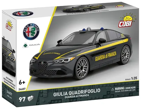 COBI 24657 Alfa Romeo Giulia Quadrifoglio Guardia di Finanza / Stavebnice / 97 kostek / 1:35 / od 6 let