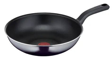 Tefal Resist D52619 černá / Pánev wok / 28 cm / hliník