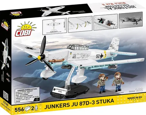 COBI 5768 Junkers Ju 87D-3 Stuka / Stavebnice / 556 kostek / 2 figurky / od 9 let