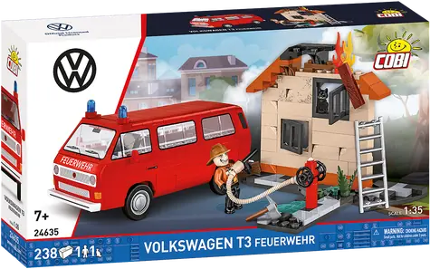 COBI 24635 Volkswagen T3 Hasiči / Stavebnice / 1:35 / 238 kostek / od 7 let