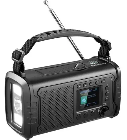 Sandberg Survivor DAB Radio All-in-1 20000 černá / Outdoorová powerbanka / 20 000 mAh / DAB+/FM rádio / BT 5.3 / IP53