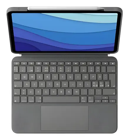 Logitech Combo Touch Oxford Grey / Klávesnicové pouzdro / iPad Pro 11" 1.–3. gen.