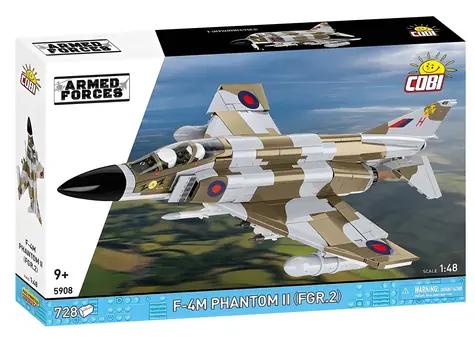 COBI 5908 Armed Forces F-4M Phantom II FGR2 / Stavebnice / 728 dílů / 1:48 / od 9 let