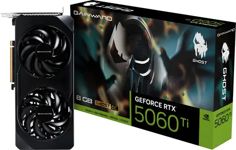 Gainward GeForce RTX 5060 Ti Ghost OC 8GB / Grafická karta / 8GB GDDR7 / 128-bit / 1x HDMI + 3x DP