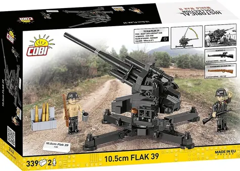 COBI 3142 Protiletadlové dělo 10,5 cm Flak 39 / Plastová stavebnice / 1:35 / 339 kostek / od 9 let