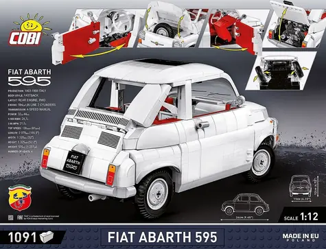 COBI 24354 Fiat 500 Abarth / Stavebnice / 1 091 dílků / 1:12 / od 9 let