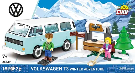 COBI 24639 Volkswagen T3 Winter Adventure / Stavebnice / 189 kostek / od 7 let