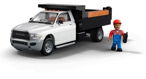 COBI 24659 RAM 3500 Dump Truck / Stavebnice / 1:35 / 296 dílků / 1 figurka / od 7 let