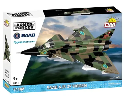 COBI 5911 Saab AJS 37 Viggen / Stavebnice / 911 dílů / 1:48 / od 9 let