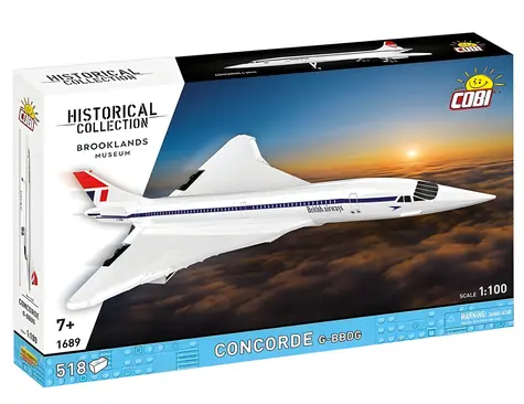 COBI 1689 Concorde G-BBDG / Stavebnice / 1:100 / 518 kostek / od 7 let