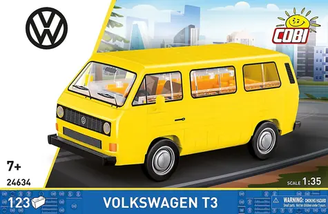 COBI 24634 Volkswagen T3 žlutá / Stavebnice / 1:35 / 123 dílků / od 7 let