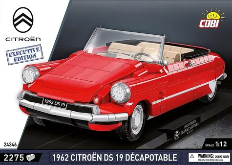 COBI 24346 Citroën DS 19 Kabriolet Executive Edition / Stavebnice / 2275 kostek / 1:12 / od 10 let