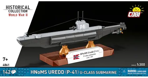 COBI 4861 Ponorka HNoMS Uredd (P-41) / 1:300 / 142 kostek / od 7 let