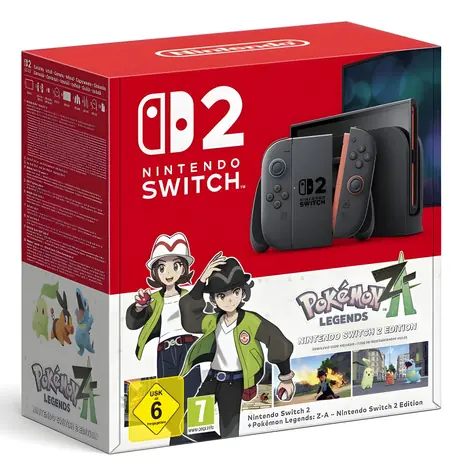 Nintendo Switch 2 černá + Pokémon Legends: Z-A / Herní konzole / 7,9" LCD / 256 GB / Wi-Fi 6