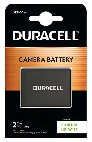 Duracell DRFW126 černá / Baterie pro fotoaparát / Li-Ion / 1140mAh / pro Fujifilm NP-W126