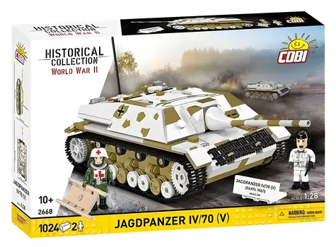 COBI 2668 Jagdpanzer IV/70 (V) Sd.Kfz.162/1 / Plastová stavebnice / 1:28 / 1024 kostek / 2 figurky / od 10 let