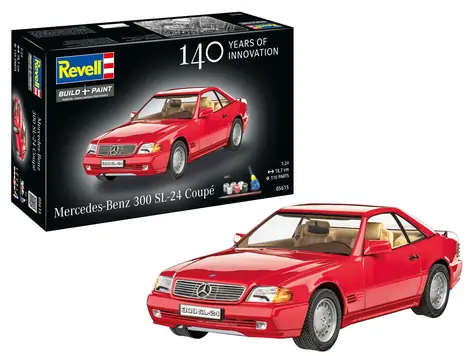 Revell Dárková sada Mercedes-Benz 300 SL Coupé 100 let / Plastikový model / 1:24 / 111 dílků / od 12 let