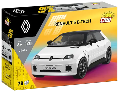 COBI 24675 Renault 5 E-Tech bílá / Stavebnice / 1:35 / 78 dílků / od 6 let