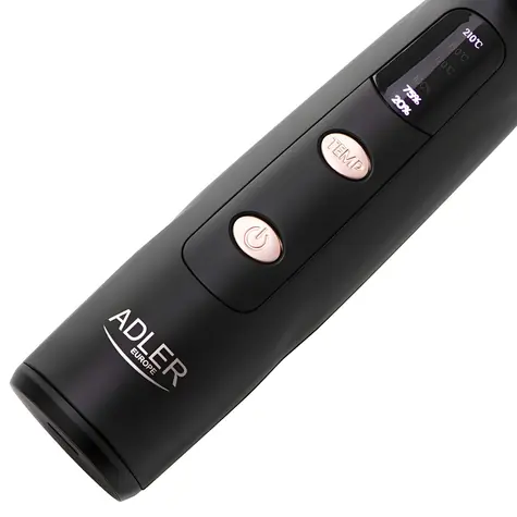 Adler AD 2120 černá-růžová / Kulma na kudrny / bezdrátová / průměr 24 mm / 3 teploty / 170–210 °C