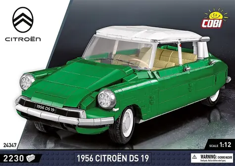 COBI 24347 Citroën DS 19 1956 / Stavebnice / 2230 kostek / 1:12 / od 10 let